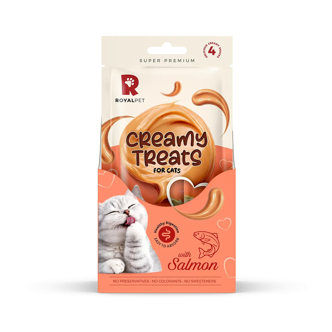 Royalpet Kediler İçin Somonlu Krema Ödül Maması 4x14gr 1